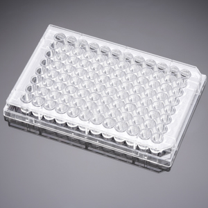 Corning® BioCoat™ Poly-D-Lysine 96 Well Clear Flat Bottom TC-Treated Microplate, with Lid, 5/Case