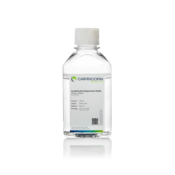 Lymphocyte Separation Medium, Density 1.077 g/ml淋巴细胞分离液，用于从全血、血小板浓缩物、骨髓和其他起始材料中分离出单核细胞