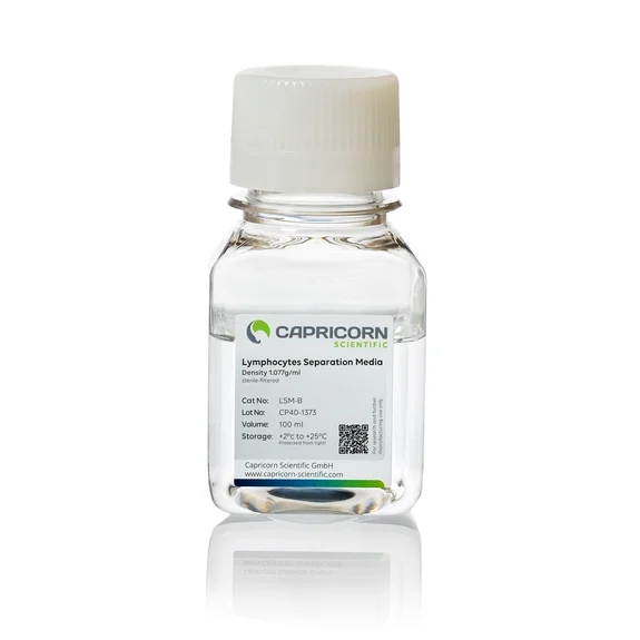 Lymphocyte Separation Medium, Density 1.077 g/ml淋巴细胞分离液，用于从全血、血小板浓缩物、骨髓和其他起始材料中分离出单核细胞